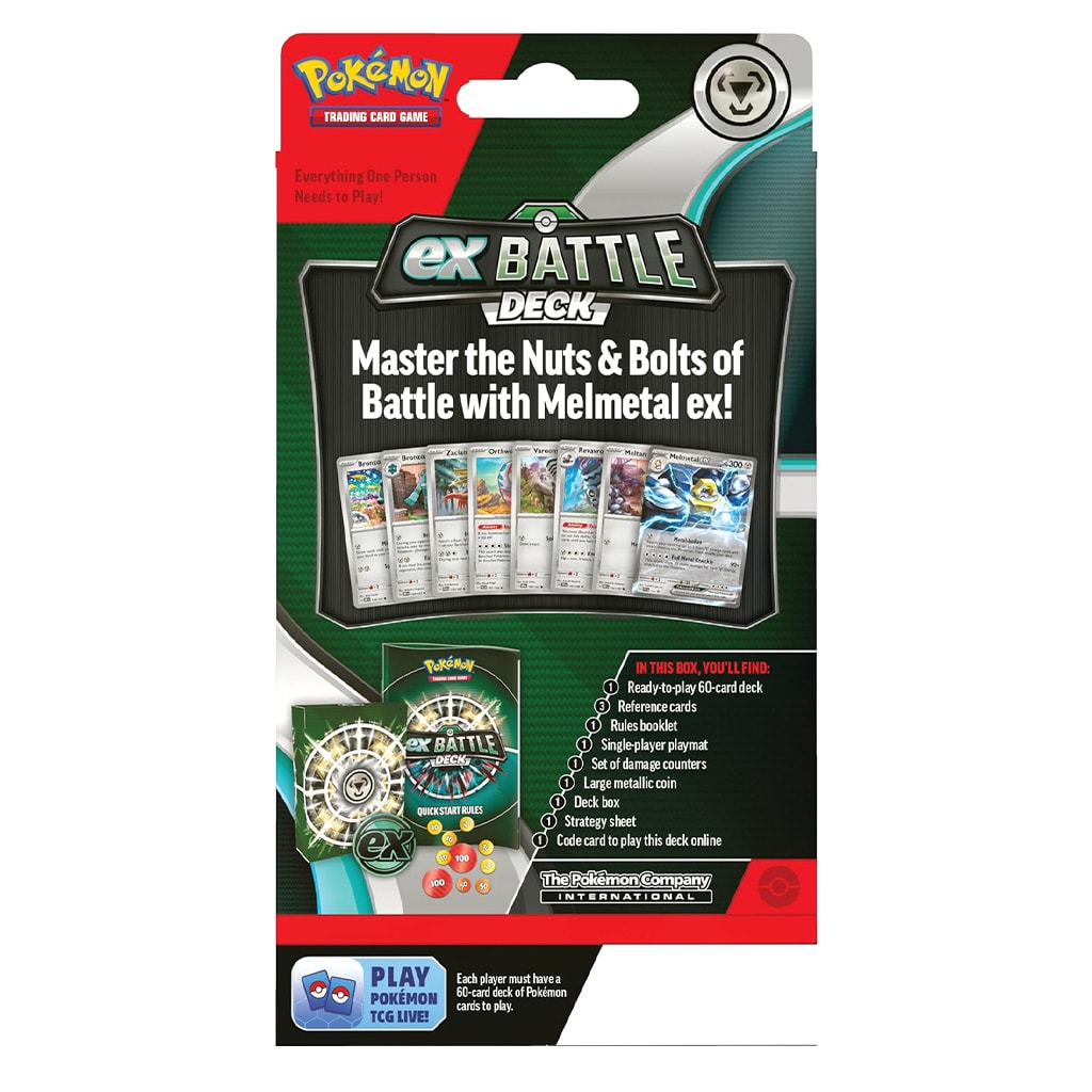 POKEMON TCG BATTLE DECK MEL METAL 85591
