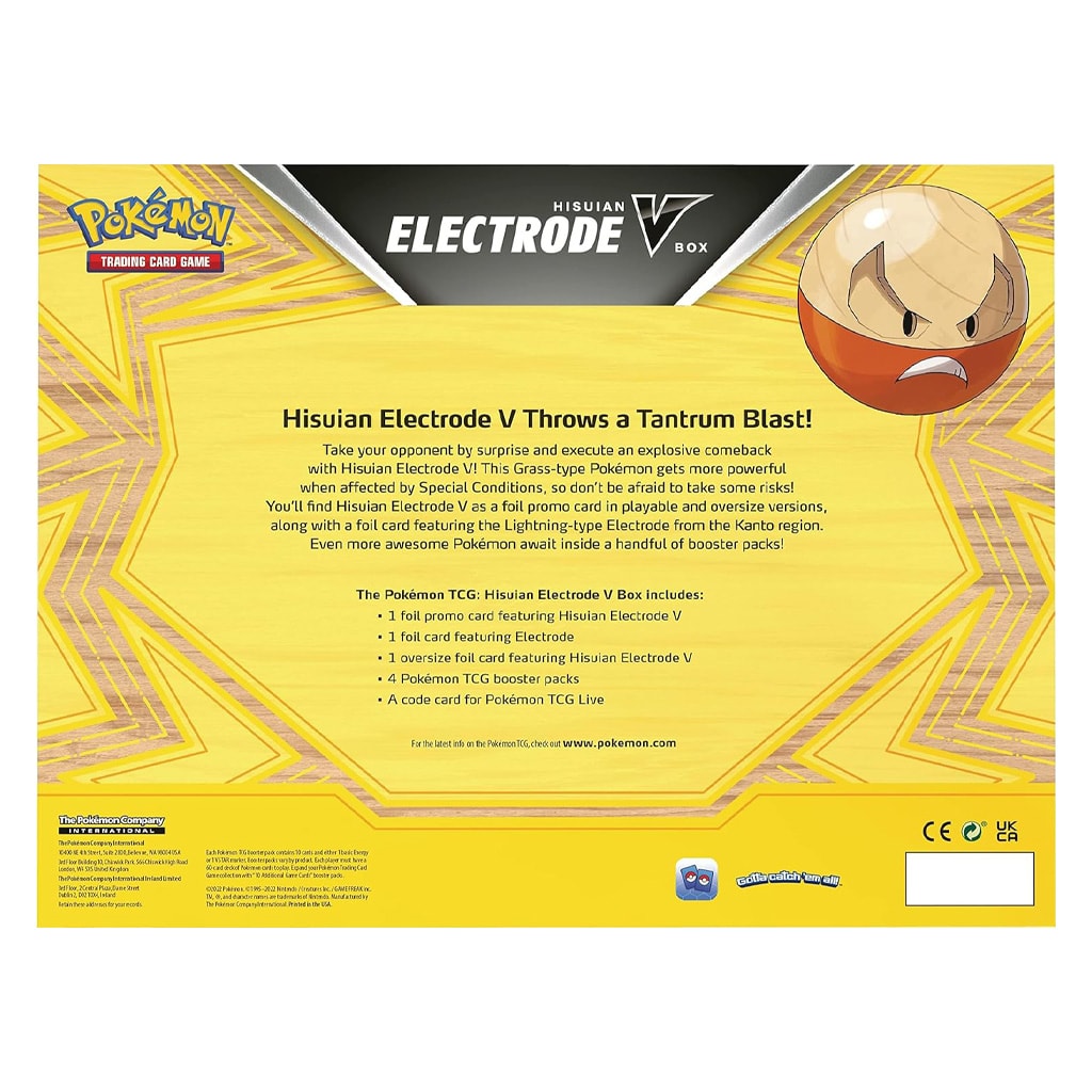 POKEMON TCG HISUIAN ELECTRODE V BOX 1216