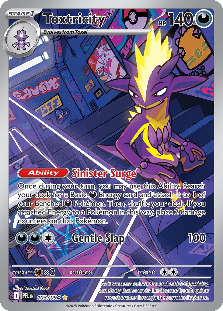 Toxtricity - 103/130 - Phantasmal Flames - Holofoil