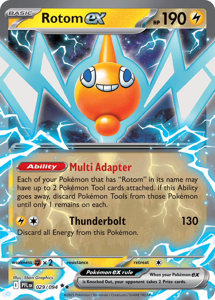 Rotom ex - 029/130 - Phantasmal Flames - Normal