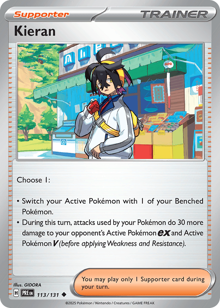 Kieran - 113/180 - Prismatic Evolutions - Reverse Holofoil Pokeball