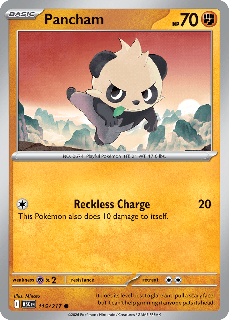 Pancham - 115/295 - Ascended Heroes - Normal