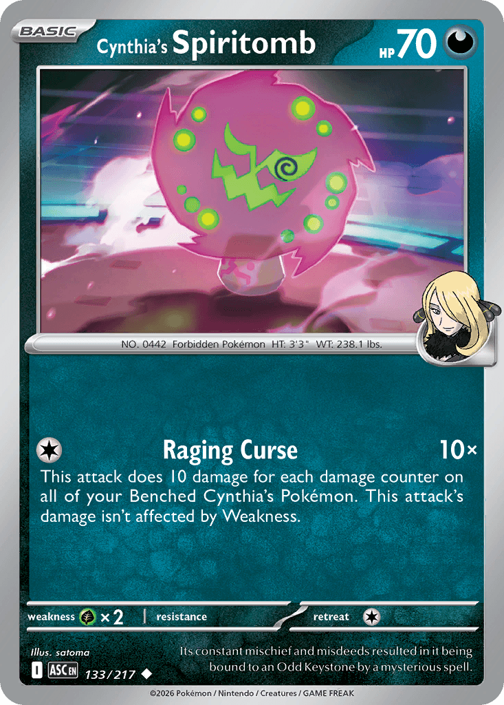 Cynthia's Spiritomb - 133/295 - Ascended Heroes - Normal