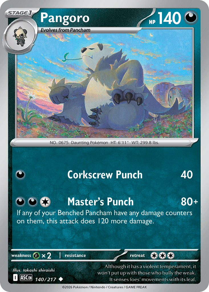 Pangoro - 140/295 - Ascended Heroes - Normal