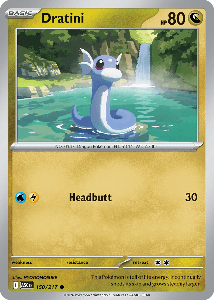 Dratini - 150/295 - Ascended Heroes - Normal