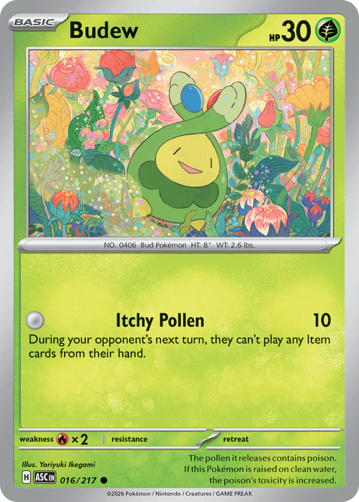 Budew - 016/295 - Ascended Heroes - Reverse Holofoil Friend Ball