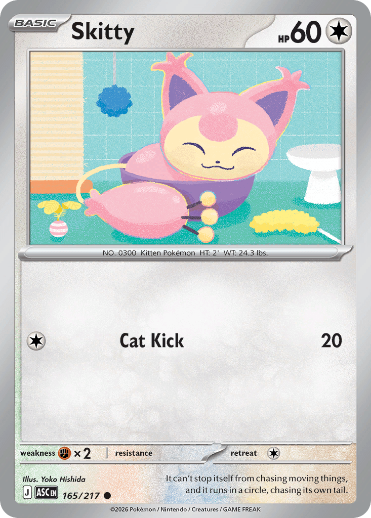Skitty - 165/295 - Ascended Heroes - Normal