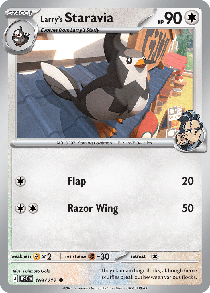 Larry's Staravia - 169/295 - Ascended Heroes - Normal