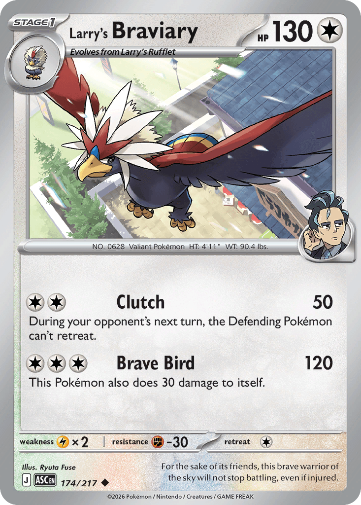 Larry's Braviary - 174/295 - Ascended Heroes - Reverse Holofoil Pokeball