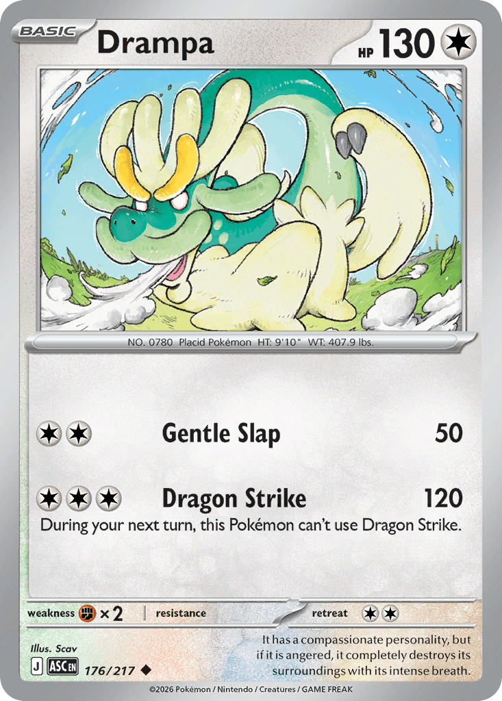 Drampa - 176/295 - Ascended Heroes - Normal