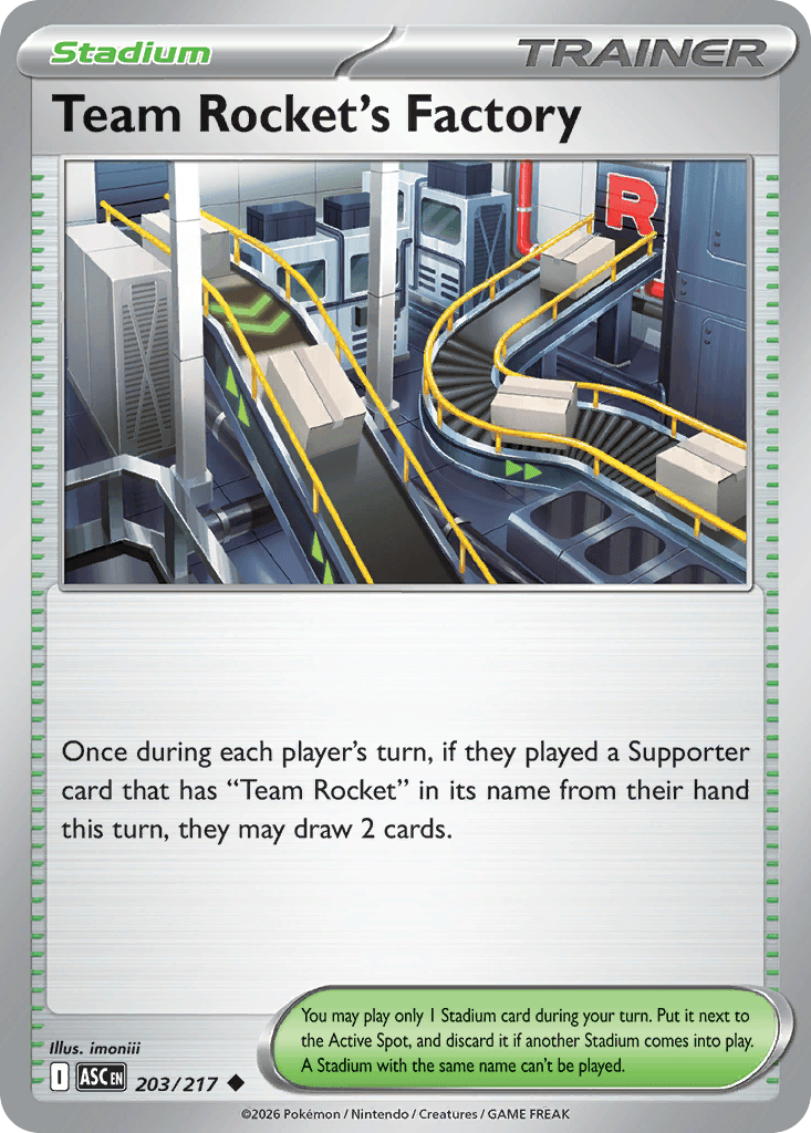 Team Rocket's Factory - 203/295 - Ascended Heroes - Normal