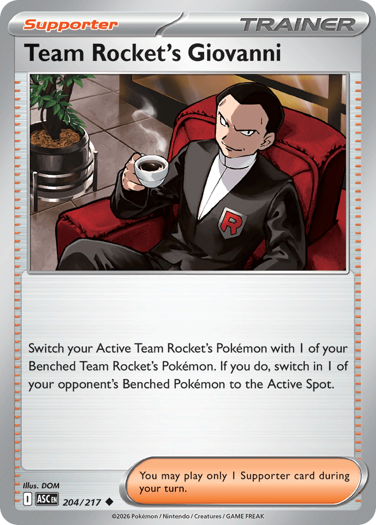 Team Rocket's Giovanni - 204/295 - Ascended Heroes - Normal