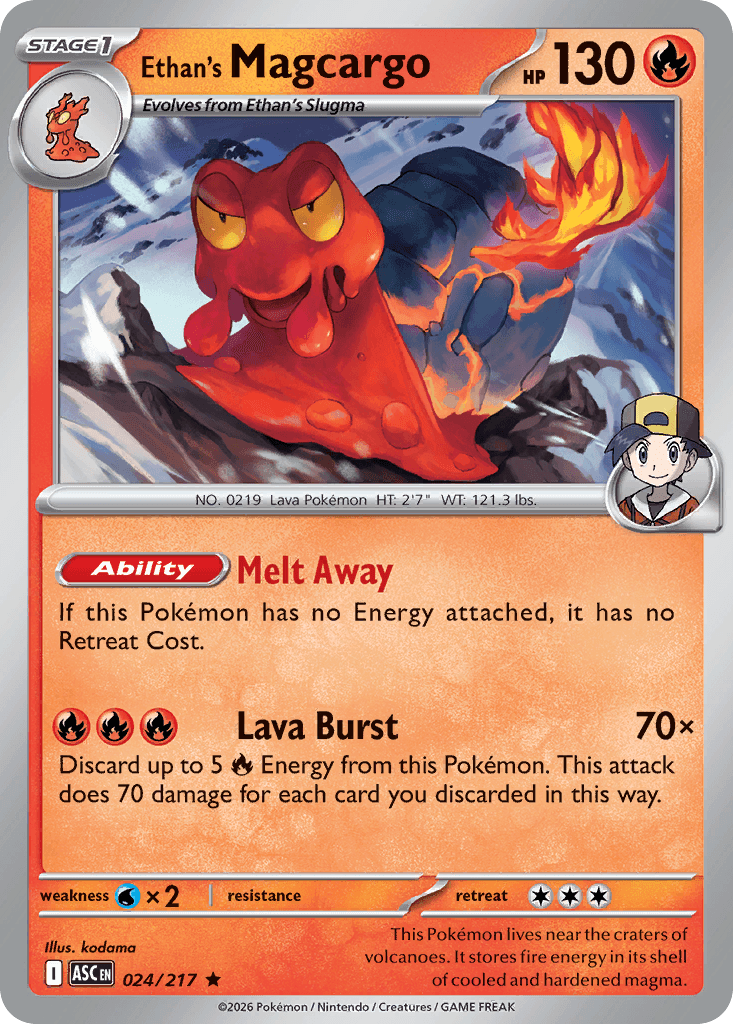 Ethan's Magcargo - 024/295 - Ascended Heroes - Holofoil