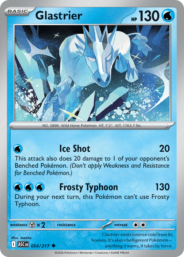 Glastrier - 054/295 - Ascended Heroes - Normal