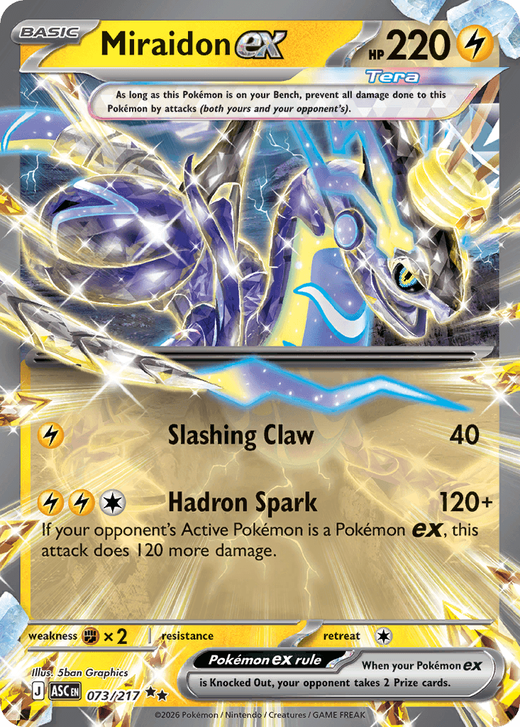 Miraidon ex - 073/295 - Ascended Heroes - Holofoil
