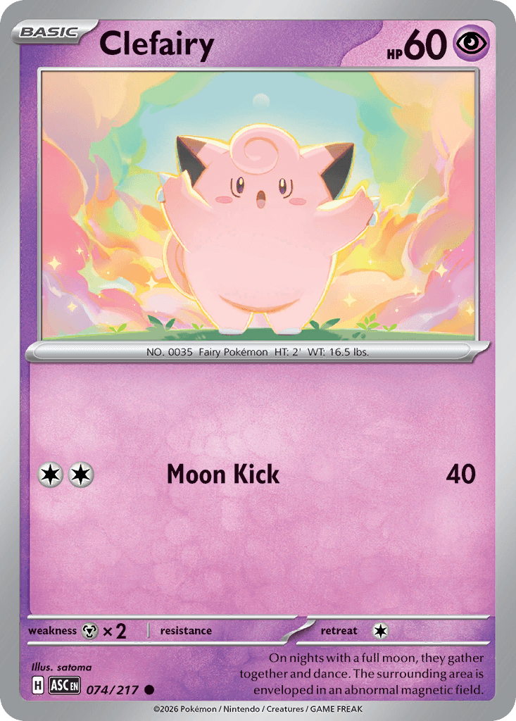 Clefairy - 074/295 - Ascended Heroes - Normal