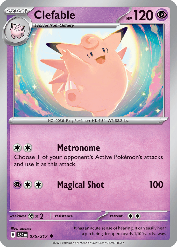 Clefable - 075/295 - Ascended Heroes - Normal