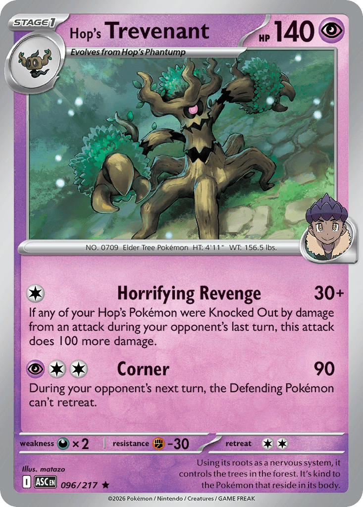 Hop's Trevenant - 096/295 - Ascended Heroes - Holofoil