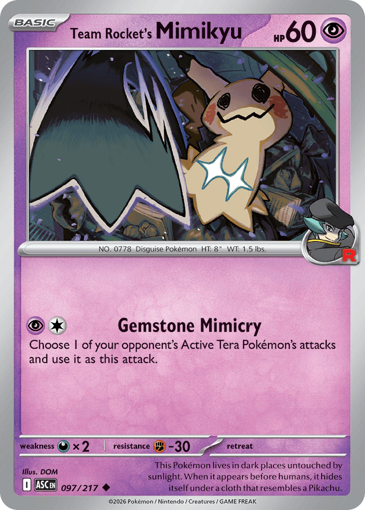 Team Rocket's Mimikyu - 097/295 - Ascended Heroes - Normal