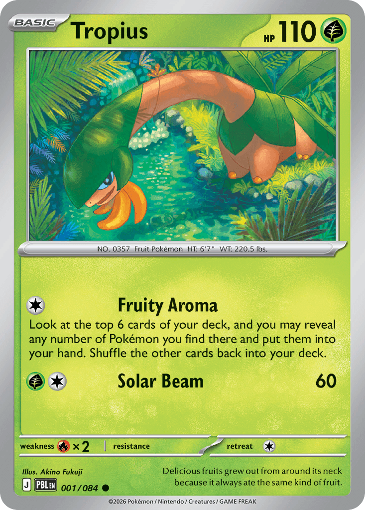 Tropius - 001/120 - Pitch Black - Normal