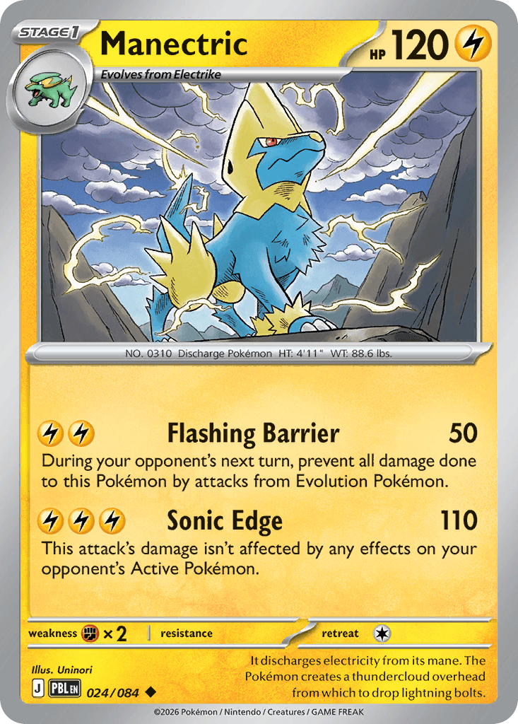 Manectric - 024/120 - Pitch Black - Normal