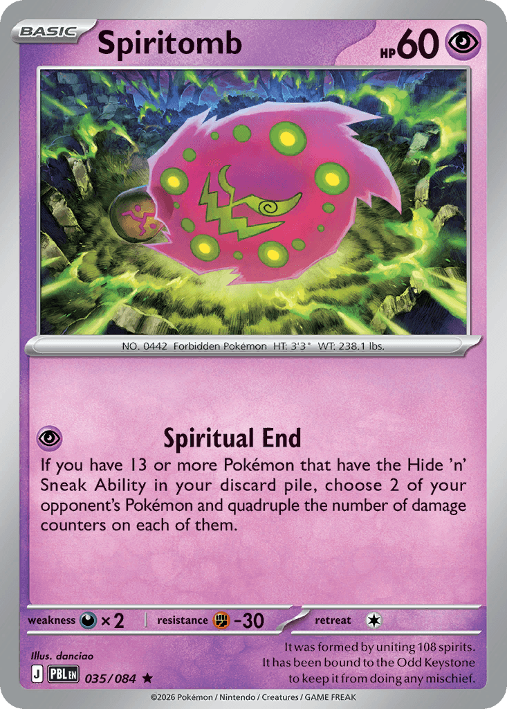Spiritomb - 035/120 - Pitch Black - Holofoil