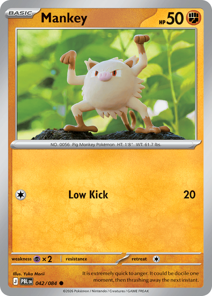 Mankey - 042/120 - Pitch Black - Normal