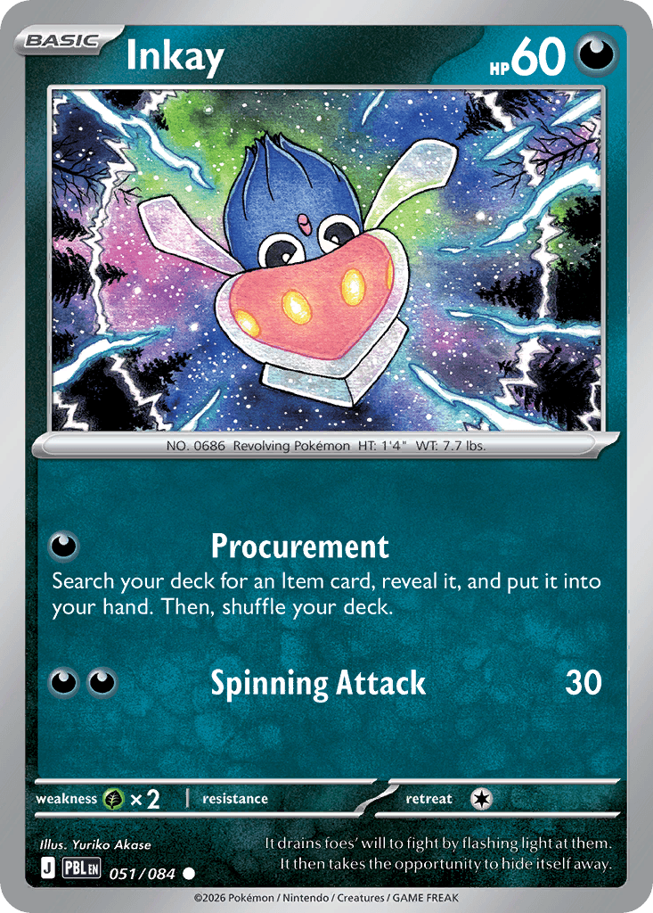 Inkay - 051/120 - Pitch Black - Normal