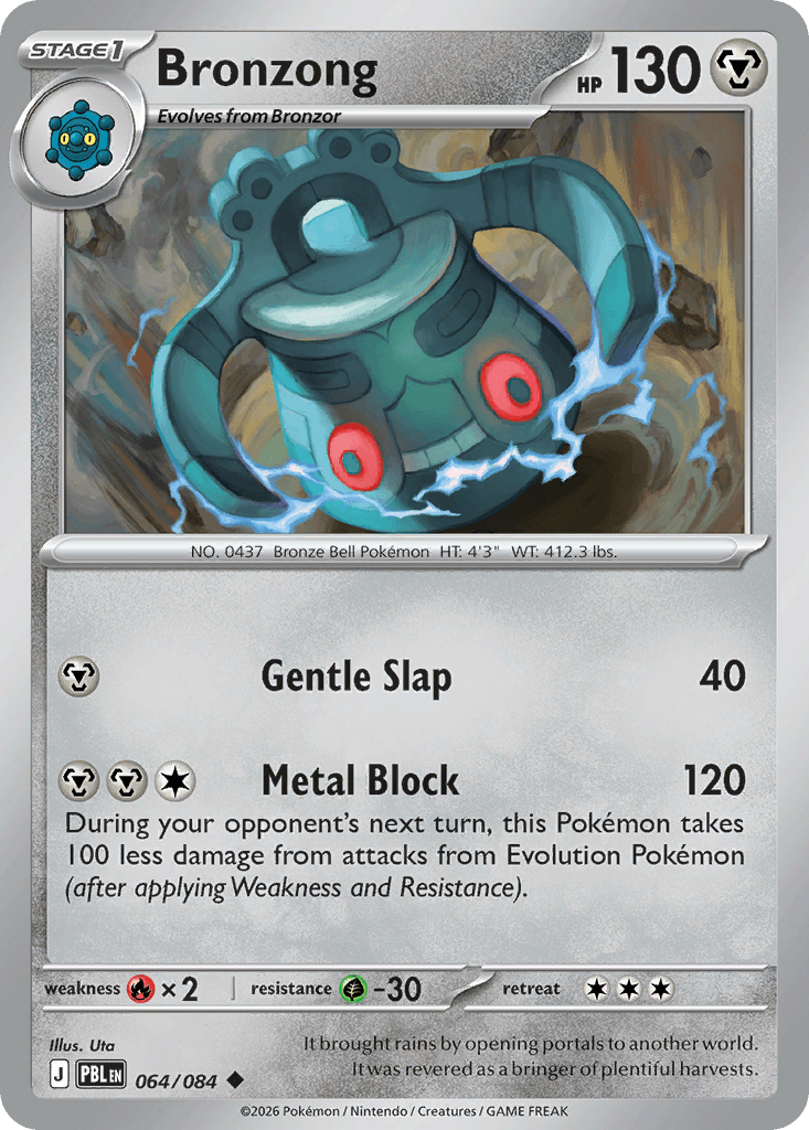 Bronzong - 064/120 - Pitch Black - Normal