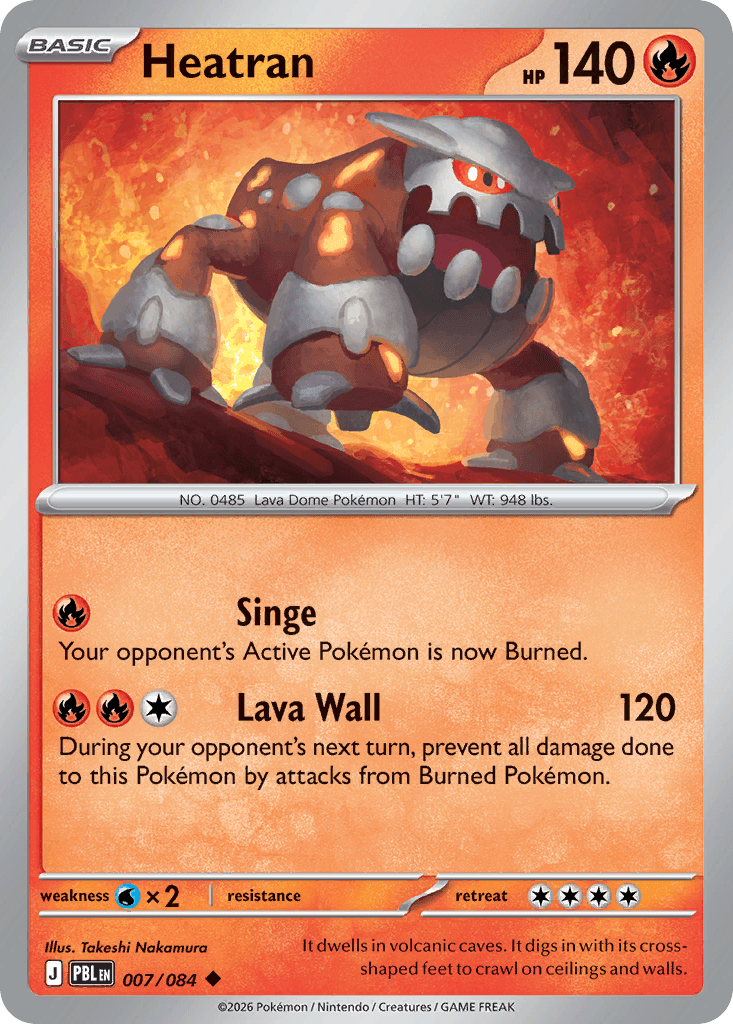 Heatran - 007/120 - Pitch Black - Normal